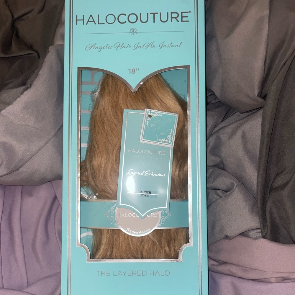 Halocouture 18” layered 100% remy human hair extensions